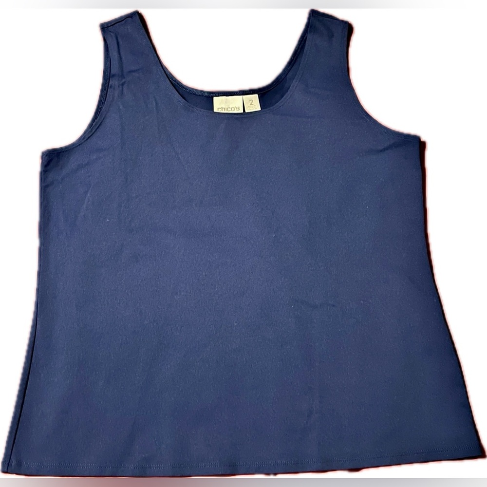Chico's Blue Sleeveless Tank Top